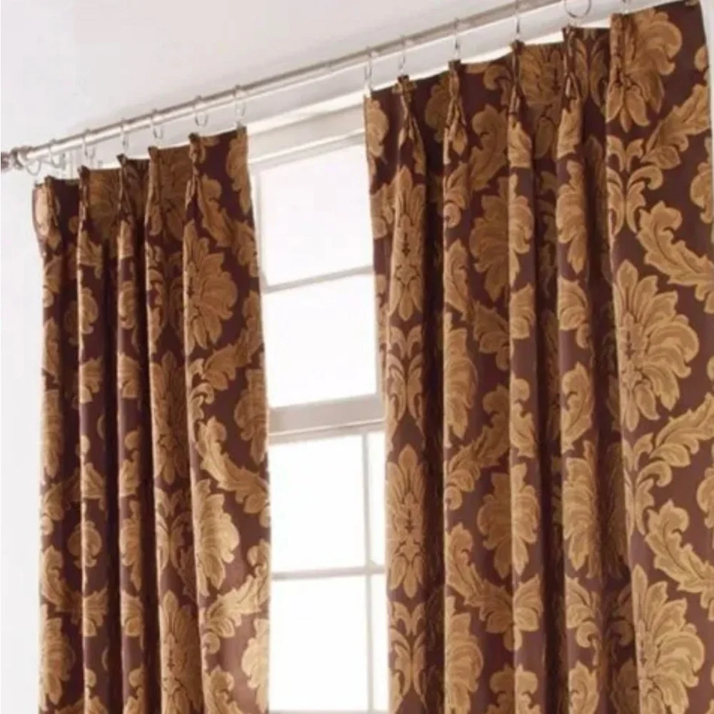 Croscill Home Curtains beautiful & rich! Color is rust & gold